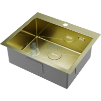 Прямоугольная одинарная мойка Omoikiri Akisame 59 Светлое золото 4973082