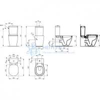 Чаша напольного унитаза Ideal Standard CONNECT E803701