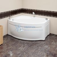 Акриловая ванна с каркасом и панелью Radomir Монти 150x105 асимметричная 2-77-2-1-0-213