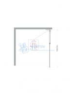 Душевая перегородка BelBagno UNO-L-1-TB-110-C-Cr
