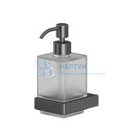 Дозатор для жидкого мыла подвесной Whitecross Cubo CU2440GM (оружейная сталь)