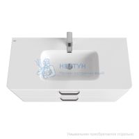 Тумба подвесная, белая, 100 см, Brick, Iddis BRI10W1i95. Подходит умывальник: 0101000i28