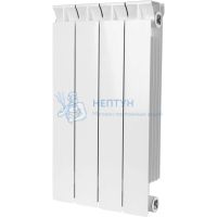 Радиатор биметаллический Stout STYLE 500 4 секции боковое подключение (белый RAL 9010)