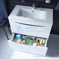 Тумба напольная, белая, 80 см, Cloud, Iddis CLO80WFi95. Подходит ум. 0138000i28