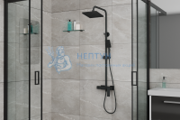 Душевая система RUSH Thira без излива (TR3635-40Black)