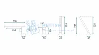 Смеситель на борт ванны REA GLEN Gold REA-B6631