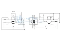 Cмесители для ванны и душа Knotlor KN-22/RB