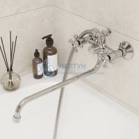 Смеситель для ванны с длинным изливом, Duplex, Milardo, DUPSB02M10