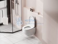 Унитаз Abber Rechteck AC1218 подвесной белый, безободковый, смыв торнадо и струйный смыв