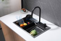 Кухонная мойка ABBER Wasser Kreis AF2194B черная матовая