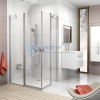 Душевая дверь CRV2-90 профиль хром+прозрачное стекло Ravak 1QV70C00Z1