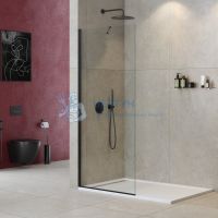 Душевая перегородка универсальная LIBERTA-L-1-TB-115-C-NERO