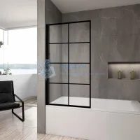 Ограждение на ванну REA LAGOS-1 FIX 70 Black REA-K4560
