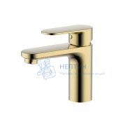 Смеситель для умывальника Золото шлифованное Aquatek Ника AQ1810BG