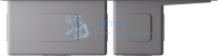 Прямоугольная полуторная мойка Omoikiri Akisame 78-2-L Вороненая сталь 4973101