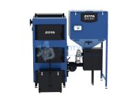 Пеллетный одноконтурный стальной котёл Zota MAXIMA 200 с одним шнеком и бункером 3000 л (200 кВт)