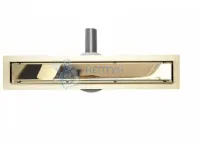 Душевой желоб с двухсторонней решеткой 70см Rea NEO&PURE PRO 700 Gold REA-G5600