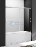 Душевая шторка 1700x1450 стёкла прозрачные, профиль хром Cezares TANDEM-SOFT-VF-2-170/145-C-Cr-IV