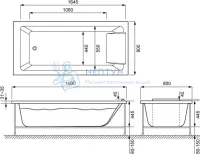 Акриловая ванна Jacob Delafon Sofa 180x80 прямоугольная E60516RU-00