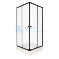 Душевое ограждение "Вента-Блэк Вельвет" 80x80, квадрат, низ. подд. Triton