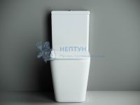 Унитаз-компакт безободковый с сиденьем микролифт Ceramicanova Cubic Белый CN1803