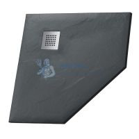Душевой поддон Grossman GR-S2100100D 1000x1000 графит